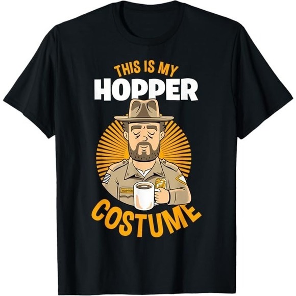 Stranger Things Halloween This Is My Hopper T-Shirt - Picture 1 of 4